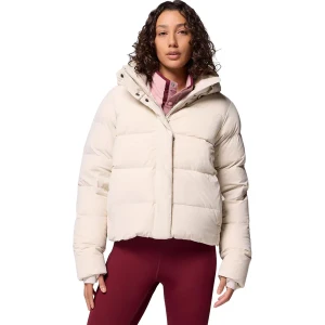 Kurtka puchowa z szelkami damska Amaze Puff Hooded Jacket Columbia Beżowy