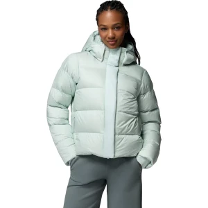 Kurtka puchowa z szelkami damska Amaze Puff Hooded Jacket Columbia Zielony