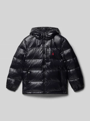 Kurtka puchowa z wyhaftowanym logo Polo Ralph Lauren Teens