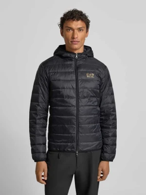 Kurtka puchowa z zapięciem na zamek błyskawiczny EA7 Emporio Armani