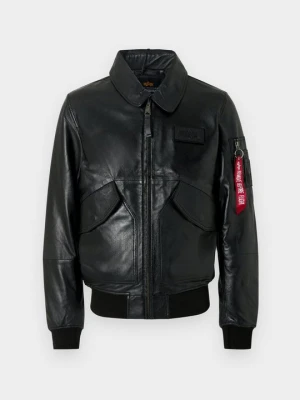 Kurtka skórzana Alpha Industries czarny