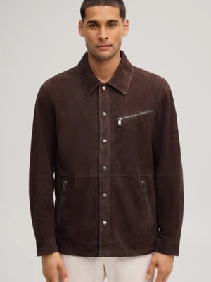 Kurtka skórzana Ashirt w kolorze ciemnobrązowym Joop