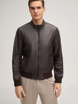 Kurtka skórzana Bamor w kolorze ciemnobrązowym Joop