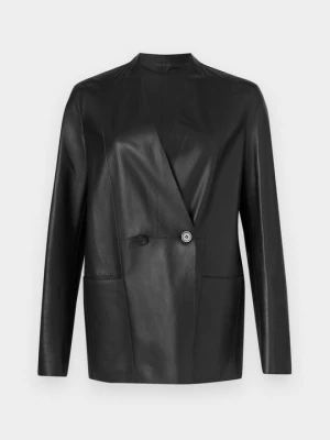 Kurtka skórzana Emporio Armani czarny