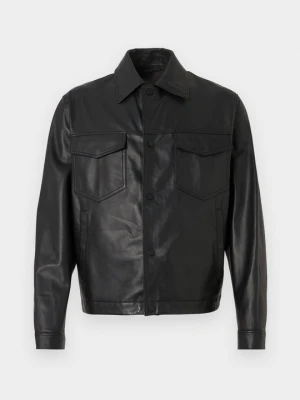 Kurtka skórzana Emporio Armani czarny