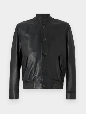 Kurtka skórzana Emporio Armani czarny