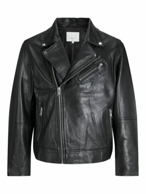 Kurtka skórzana Jack&Jones czarny