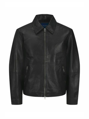 Kurtka skórzana Jack&Jones czarny