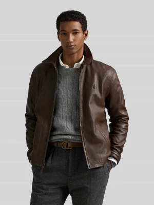 kurtka skórzana, krój regular fit Polo Ralph Lauren