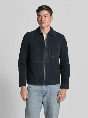 Kurtka skórzana na zamek model 'JERSON' drykorn
