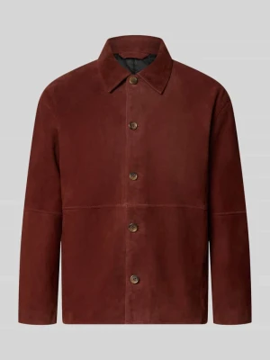 kurtka skórzana o kroju regular fit z naturalnej koziej skóry model 'RORY' Selected Homme