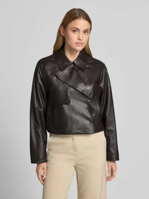 Kurtka skórzana o kroju regular fit z naturalnej skóry jagnięcej model 'SARCAE' Boss