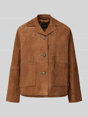 Kurtka skórzana o kroju regular fit z naturalnej skóry koziej model ‘PALCHI’ Weekend Max Mara