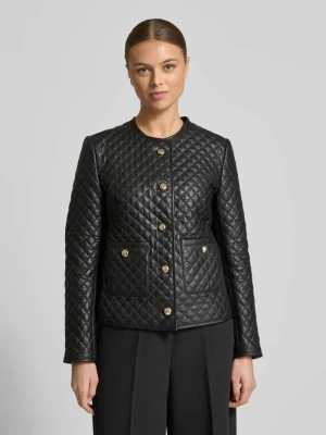 Kurtka skórzana o kroju regular fit z pikowaniem model ‘Louise’ Joop!