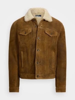 Kurtka skórzana Polo Ralph Lauren jasnobrązowy