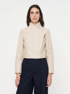 Kurtka skórzana Ted Baker biały