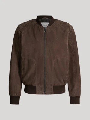 Kurtka skórzana typu blouson Bokston w kolorze ciemnobrązowym Joop