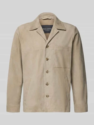 Kurtka skórzana z koziej skóry w kroju regular fit z brustaszą Marc O'Polo