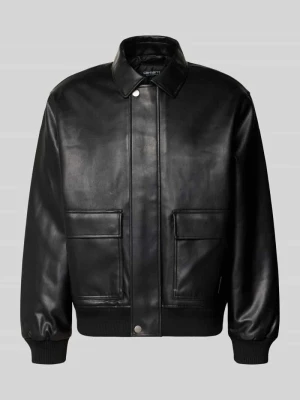 Kurtka skórzana z wykładanym kołnierzem model 'Arizona Jacket' Carhartt WIP Czarny