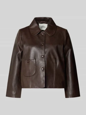 kurtka skórzana z wykładanym kołnierzem model 'MILOS' Bash