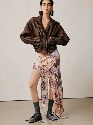 Kurtka skórzana z zamkami studio Desigual