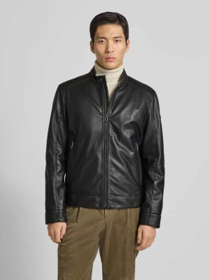 Kurtka skórzana z zamkiem błyskawicznym model ‘ASON’ JOOP! Collection