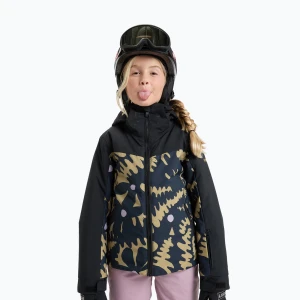 Kurtka snowboardowa dziecięca ROXY Free Jet Block fennel seed big/flower rg