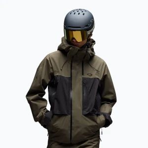 Kurtka snowboardowa męska Oakley Baldface Gore-Tex deep olive / pitch black Zielony