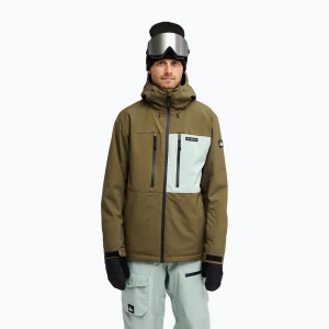 Kurtka snowboardowa męska Quiksilver Sycamore 20K grape leaf Zielony