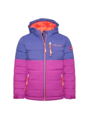 Kurtka snowboardowa Trollkids ciemnofioletowy