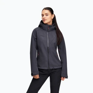 Kurtka softshell damska Alpinus Minthi grafitowy/czarny