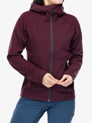 Kurtka softshell damska Black Diamond Element Hoody - bordeaux