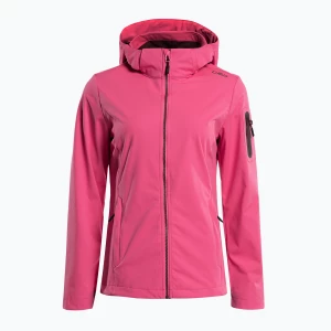 Kurtka softshell damska CMP 39A5016 Zip Hood pink fluo