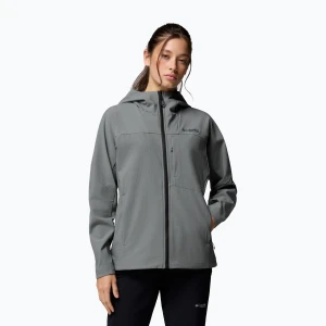 Kurtka softshell damska Columbia Tennen Mountain Hooded Softshell sedona sage Szary