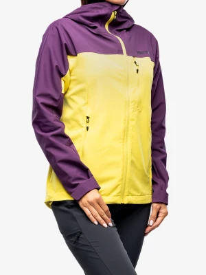 Kurtka softshell damska Marmot ROM GORE-TEX Infinium Hoody - purple fig/limelight