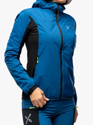 Kurtka softshell damska Montura Air Action Hybrid Jacket - deep blue/yellow fluo