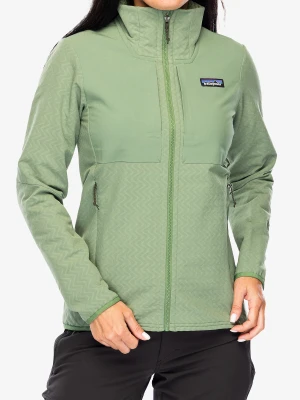 Kurtka softshell damska Patagonia R2 CrossStrata Jacket - terrain green