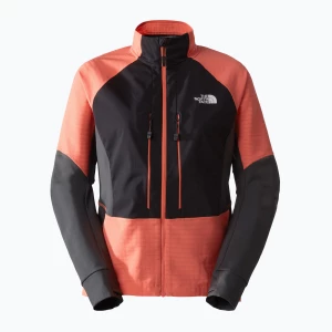 Kurtka softshell damska The North Face Dawn Turn Softshell FZ black/radiant orange/asphalt grey