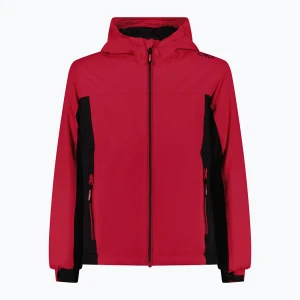 Kurtka softshell dziecięca CMP 35Z1435 Fix Hood carminio