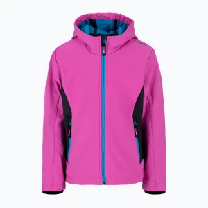 Kurtka softshell dziecięca CMP 3A29385 Fix purple fluo/titanio