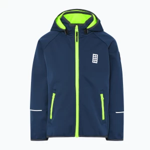 Kurtka softshell dziecięca LEGO Lwsky 764 navy w. yellow