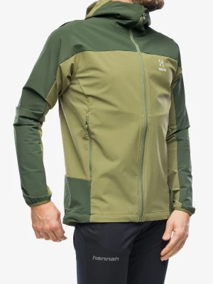 Kurtka softshell Haglofs Moran Softshell Hood - olive green/seaweed green