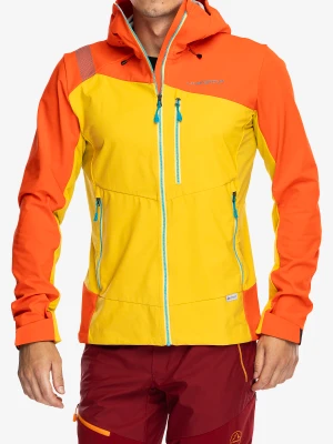 Kurtka softshell La Sportiva Alpine Guide Windstopper Jacket - bamboo/cherry tomato