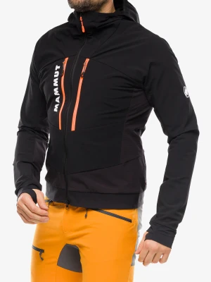 Kurtka softshell Mammut Aenergy SO Hybrid Hooded Jacket - black/vibrant orange