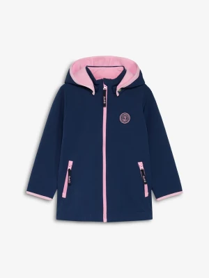 Kurtka softshell marki Luchri z kontrastowymi detalami BonPrix niebieski