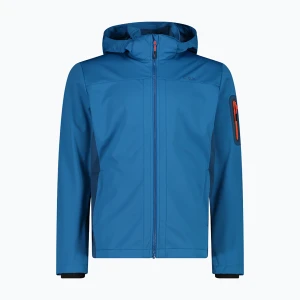 Kurtka softshell męska CMP 39A5027 Zip Hood pacific/ocean