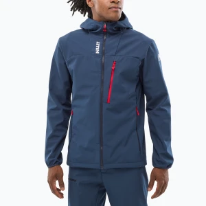 Kurtka softshell męska Millet Seneca Shield Hoodie saphir Niebieski