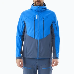 Kurtka softshell męska Millet White Shield dark denim/icon blue