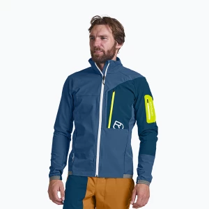 Kurtka softshell męska ORTOVOX Berrino mountain blue