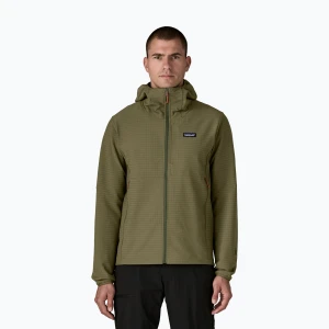 Kurtka softshell męska Patagonia R1 TechFace Hoody basin green
